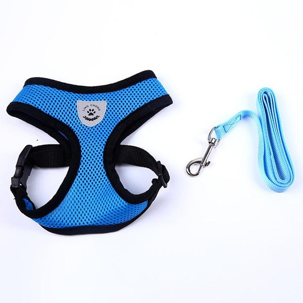 Cute Small Nylon Dog Harness Cat Pet Harness set Chihuahua Bichon Pet dog Accessories Dog Lead Pet Shop Supplies Pet Dog Collars